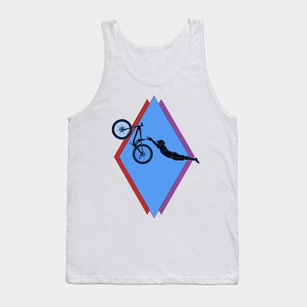 MTB - Epic Slopestyle Bike Jump Retro Tank Top by TheWanderingFools